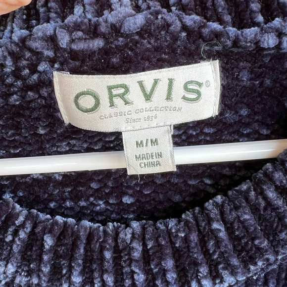 Orvis Crewneck Long Sleeve Sweater - Size M Chunky Winter Party - Picture 2 of 5